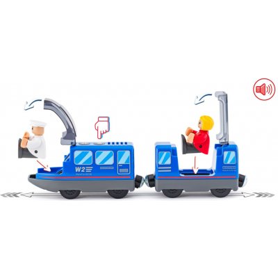 Woody Elektrická mašinka s vagónem – Zboží Dáma