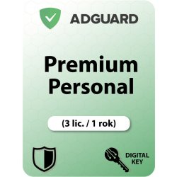 AdGuard Premium Personal 3 lic. 1 rok (AGPP3-1)