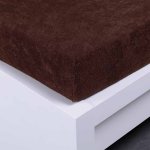 Xpose Froté prostěradlo Exclusive tmavě hnědé 140x200 – Zboží Dáma