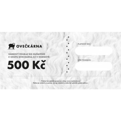 Vlnka Dárkový poukaz v hodnotě 500 Kč – Zboží Dáma