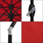 SPRINGOS SUNNY GU0032 Zahradní slunečník 250 cm, červený – Hledejceny.cz