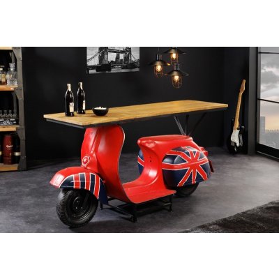 Noble Home Scooter červený / dřevěný – Sleviste.cz