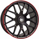 MAM GT1 8x18 5x112 ET45 matt black lip red