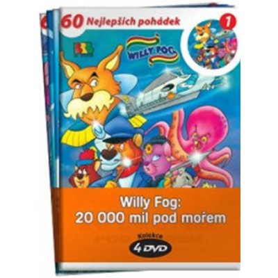 Willy Fog: 20.000 mil pod mořem - kolekce 4 DVD - Verne Jules