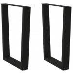 Omaxi 958052 Nohy k jídelnímu stolu ve tvaru V 2 ks černé 60 x 72-73,3 cm ocel – Zboží Dáma