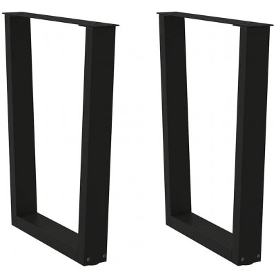 Omaxi 958052 Nohy k jídelnímu stolu ve tvaru V 2 ks černé 60 x 72-73,3 cm ocel – Zboží Dáma
