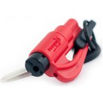 Kladívko do auta RESQME Universal - rozbíječ skel Barva: červená | Zboží Auto