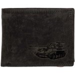 HL kožená peněženka s tankem černá – Zboží Mobilmania