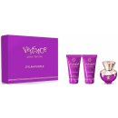 Versace Pour Femme Dylan Purple dámská sada EDP 100 ml + EDP 5 ml + sprchový gel 100 ml + tělové mléko 100 ml