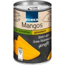 Edeka Mango plátky oloupané slazené 425 g