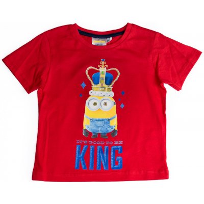 Krásné originální dětské tričko Mimoni pro kluky červené – Zboží Mobilmania
