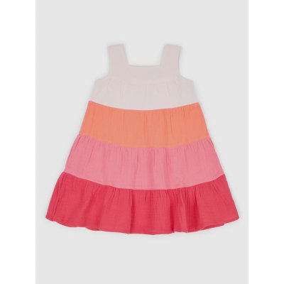 GAP Dětské volánkové šaty Růžová – Zboží Dáma
