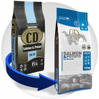 Delikan CD Salmon & Potato 15 kg – Sleviste.cz
