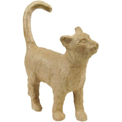 décopatch Kartonový předmět XS procházející se kočka 3,5x11x12cm – Zboží Mobilmania