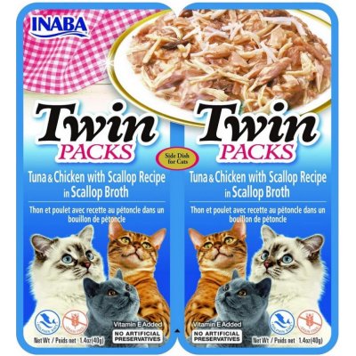 Twin Packs Tuna & Chicken in Scallop Broth 2 x 40 g – Sleviste.cz