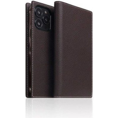 Pouzdro SLG Design D8 Full Grain Leather iPhone 13 Pro - hnědé Cream – Zboží Mobilmania