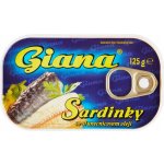 Giana Sardinky ve slaném nálevu a rostlinném oleji 125 g – Zboží Dáma
