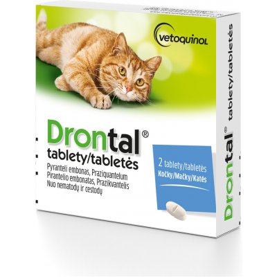 Drontal odčervovací tablety pro kočky 2 tbl – Hledejceny.cz
