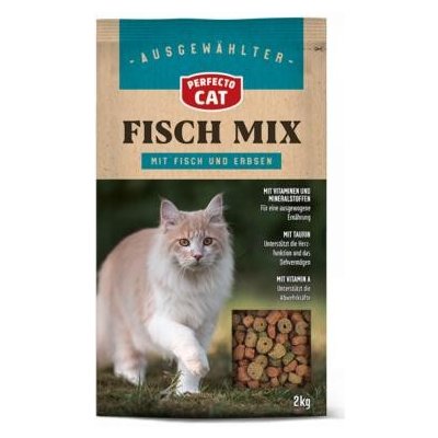 Perfecto Cat rybí mix ryba špenát zelenina 2 kg