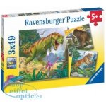 Ravensburger Pravěká zvířata 3 x 49 dílků – Hledejceny.cz