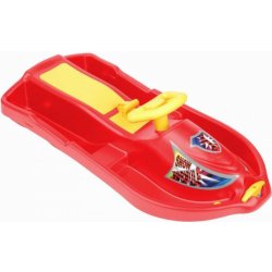 Plastkon Snow Boat bob s volantem červená