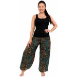 Himalife Kalhoty s kapsami Siera hnědá s tyrkysovou – Zboží Mobilmania