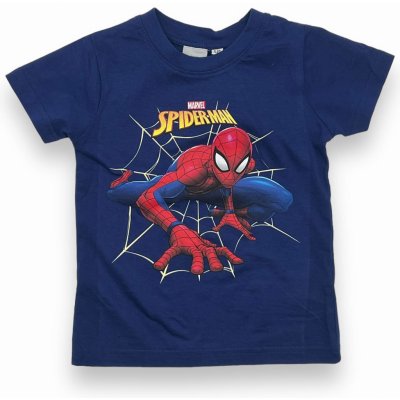 Marvel Spiderman Chlapecké modré tričko s krátkým rukávem Tmavě modrá – Zboží Dáma