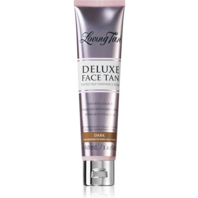 Loving Tan Deluxe Face Tan samoopalovací krém na obličej odstín Dark 50 ml – Hledejceny.cz