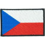 Nášivka - vlajka ČR - 7 x 5 cm - na našití – Zboží Mobilmania