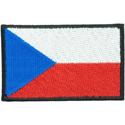 Nášivka - vlajka ČR - 7 x 5 cm - na našití – Zboží Mobilmania