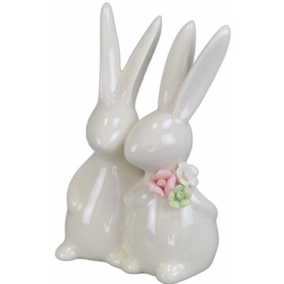 Pár porcelánových zajíčků 12 cm – Hledejceny.cz