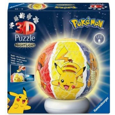 RAVENSBURGER 3D puzzle Svítící Pokémon 72 ks – Zboží Dáma
