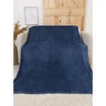 MKLuzkoviny.cz deka mikroplyš Exclusive Laura námořnická modrá 150x200 – Zboží Dáma