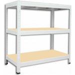 Biedrax Regál 60 x 90 x 90 cm bílý 3 police – Hledejceny.cz
