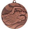 Sportovní medaile Designová kovová medaile Plavání Bronz 5 cm