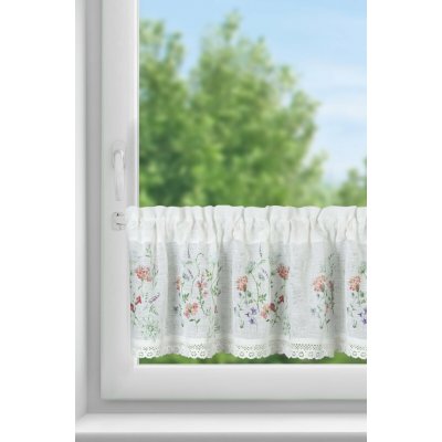 EUROFIRANY KRÁTKÁ ZÁCLONA NA PÁSCE SYLVIA 150X30 CM VÍCEBAREVNÁ – Zboží Mobilmania