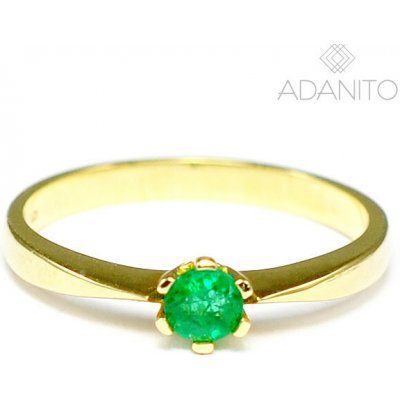 Adanito ZSU680 Zlatý smaragdový prsten – Hledejceny.cz