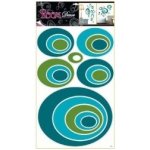 Anděl 1061 samolepící dekorace modré elipsy 70x42cm – Zboží Mobilmania