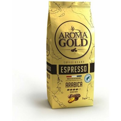 Káva Aroma Gold Espresso zrnková 1 kg – Hledejceny.cz