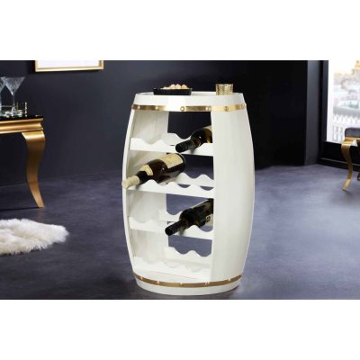 LuxD Regál na víno Winebar 63 cm bílý – HobbyKompas.cz
