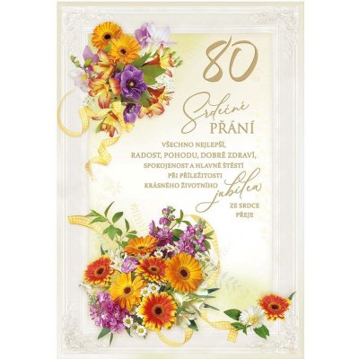 ARGUS Přání k 80. narozeninám 15-8015c80 – HobbyKompas.cz