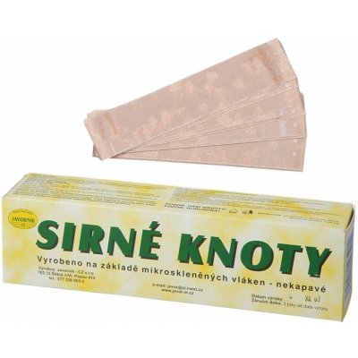 Sirné knoty 18x4cm, 400g 80ks