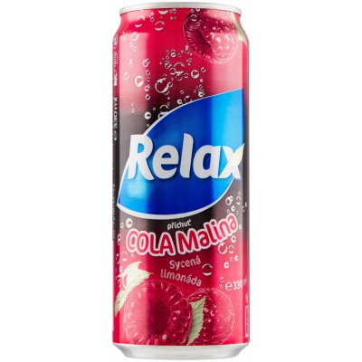 Relax Limonáda Cola Malina plech 330 ml – Zboží Mobilmania