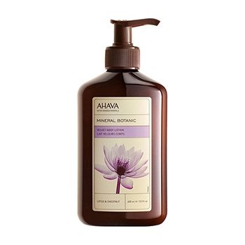 Ahava Mineral Botanic Lotus & Chestnut sametové tělové mléko 400 m