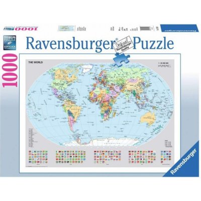 Ravensburger 15652 Politická mapa světa 1000 dílků