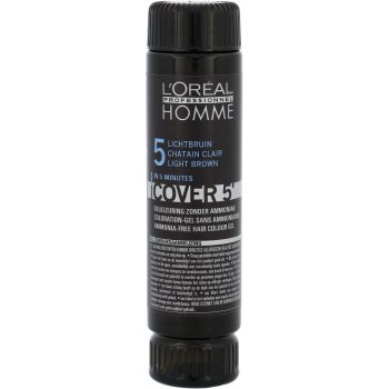 L'Oréal Homme Cover 5 barva na vlasy No. 3 dunkelbraun Color Gel Ammoniak-Free 50 ml