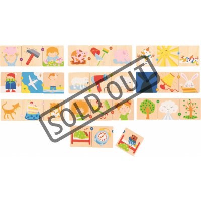 Goki puzzle výukové předtím a potom dřevěné 30ks – Zboží Mobilmania