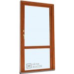 Kömmerling balkonové dveře 70 AD OS s příčkou levé zlatý dub/bílá 90 x 210 cm oboustranná klika + FAB + hliníkový práh – Hledejceny.cz