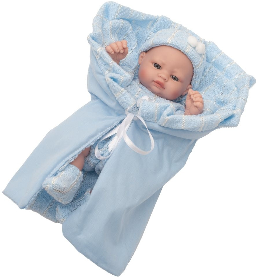 Berbesa -miminko chlapeček Charlie 28cm Modrá