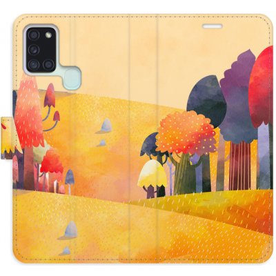 Pouzdro iSaprio Flip s kapsičkami na karty - Autumn Forest Samsung Galaxy A21s – Zboží Mobilmania